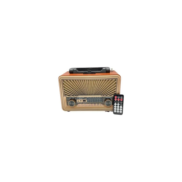 Everton Bluetooth - USB - SD Cart - FM Radyo - Tf Card Kumandalı Nostaljik Radyo