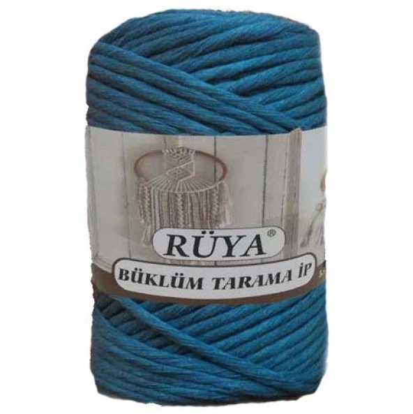 Büklüm Makrome Tarama İpi Petrol Mavisi ( 250 Gr )