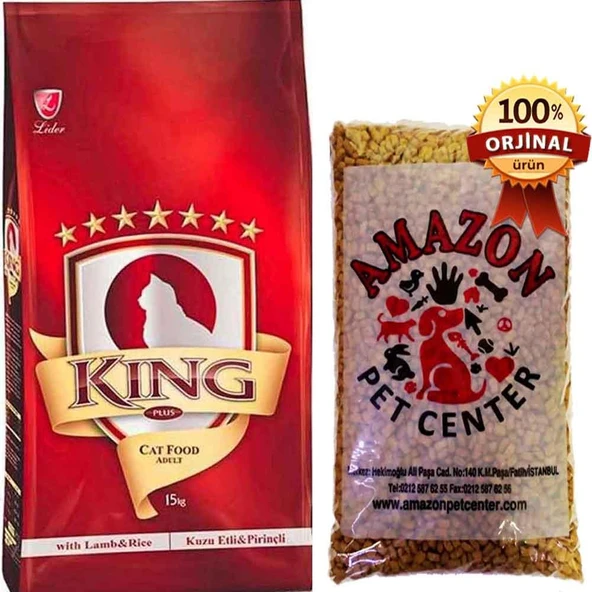 King Kuzu Etli Yetişkin Kedi Maması Açık 1 Kg
