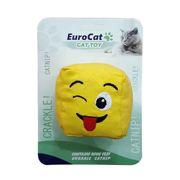 Eurocat Dil Çıkaran Smiley Küp Kedi Oyuncağı