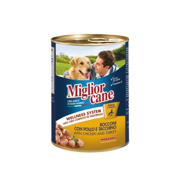 Miglior cane tavuk ve hindili köpek konservesi 24 adet x 405gr köpek konserve yaş mama - 2