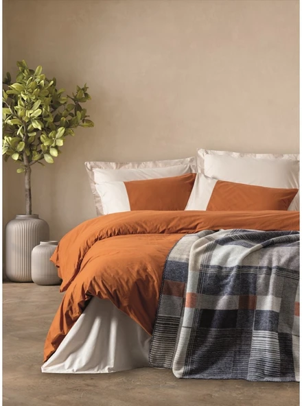 cotton Box Comfy Pamuk Battaniyeli Tek Kişilik Nevresim Takımı Clement Larcivat