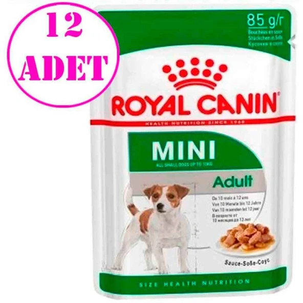 Royal Canin Mini Adult Köpek Konservesi 85 gr 12 Ad