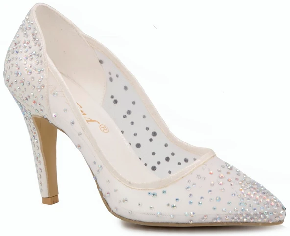 Gedikpaşalı 9K End 5166 Beyaz Bayan Ayakkabı Abiye ürün görseli