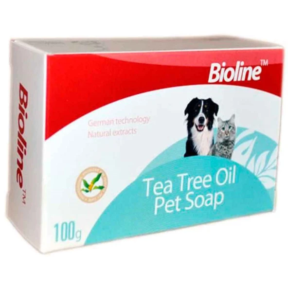Bioline Kedi Köpek İçin Çay Ağacı Özlü Sabun 100 Gr