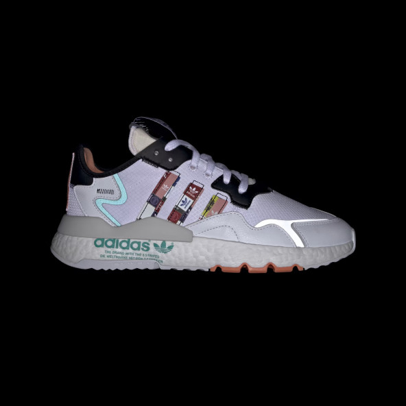 Adidas Nite Jogger Beyaz Erkek Günlük Spor Ayakkabı FX3811 - 6