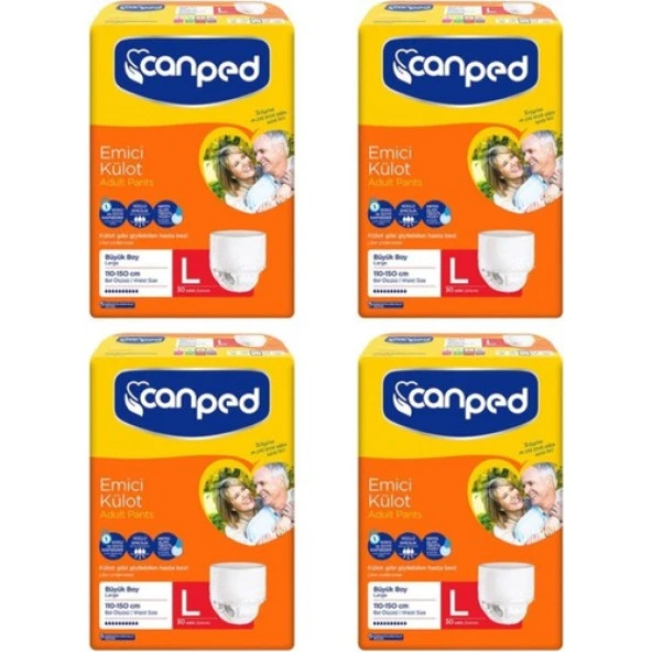 Canped Emici Külot Büyük Boy Large 30lu 4 paket / 120 adet - 1