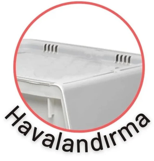 Motek Patateslik Soğanlık Tekerlekli Organizer Çok Amaçlı Saklama Kutusu 1X33 Lt Açık kahve+Krem - 5