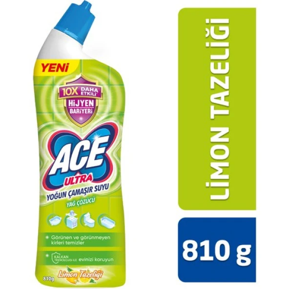 Ace Ultra Yoğun Kıvamlı Ç.Suyu Limon Tazeliği 810G