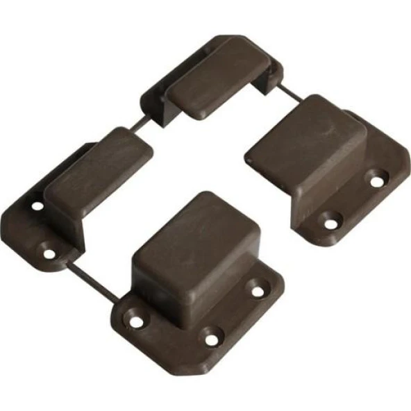 Mavitrend 10x20 Sineklik 4 Lü Pabuç 5 Taakım Kahverengi Renkli Sineklik Montaj Pabuçu - 2