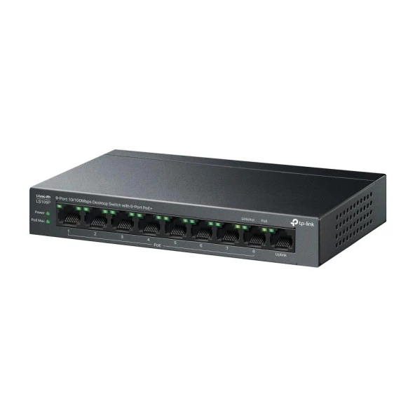 Tp-Link 9 Port 10-100 Mbps 8 Port Poe+ 10-100 Mbps Switch Metal Kasa - Resim 3