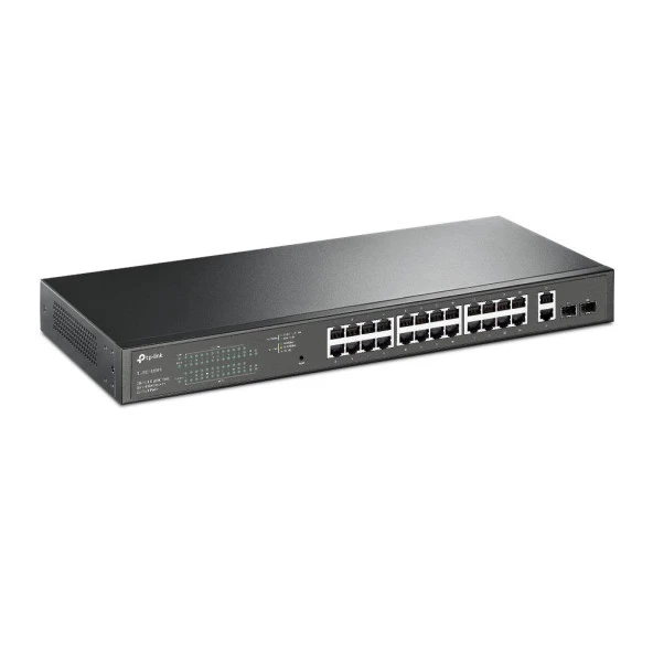 Tp-Link 24 Port 10-100-1000 Poe+ Switch 2 Port SFP Çelik Kasa Rack Mount - Resim 2