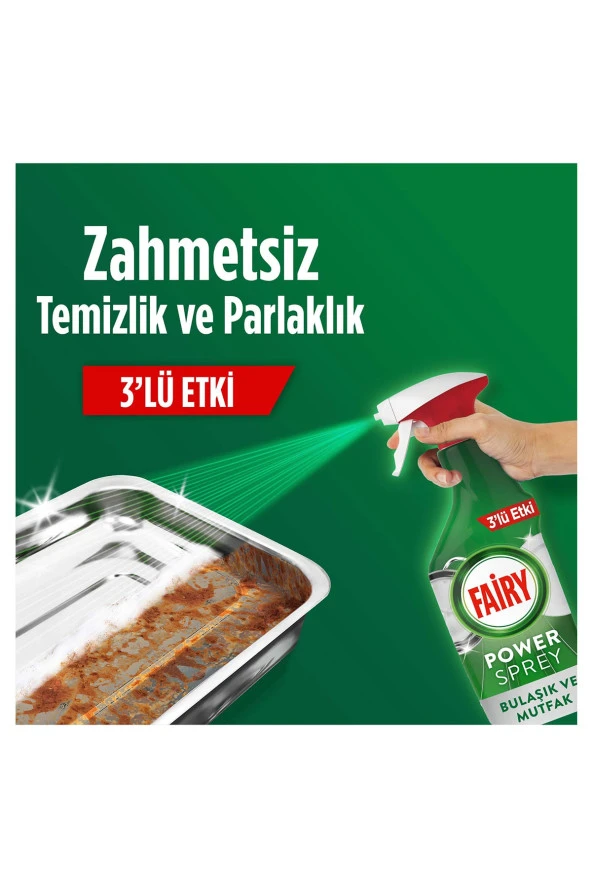 Fairy Power Sprey 3’ü 1 Arada Bulaşık Ve Mutfak 500 Ml 2 Adet - 3