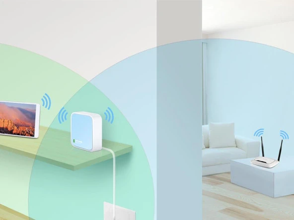 Tp-Link TL-WR802N 300 Mbps 1 Portlu Portatif Router - 4