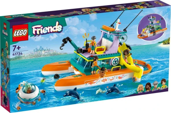 LEGO-41734 Friends Deniz Kurtarma Teknesi