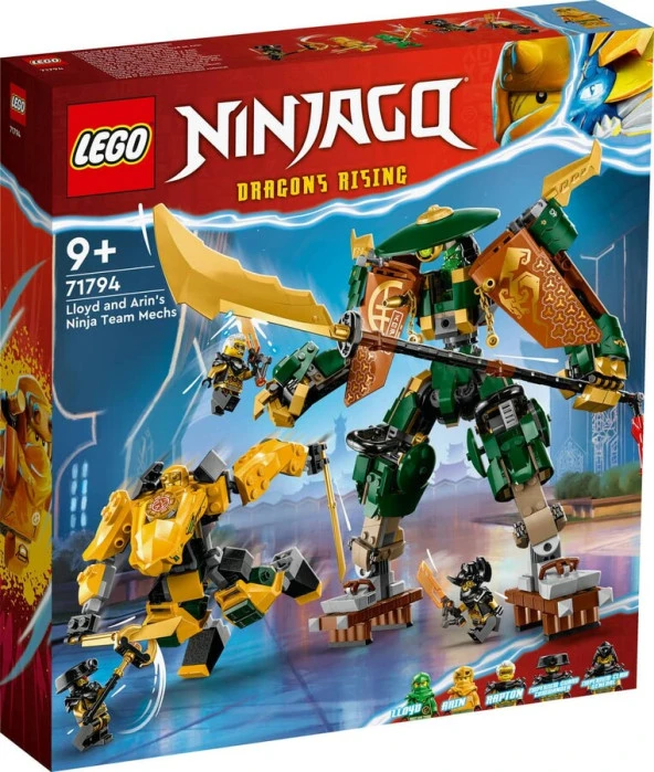 LEGO-71794 NINJAGO Lloyd ve Arin'in Ninja Ekibi Robotları