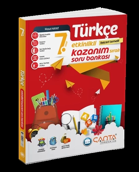 Çanta Yayınları 7. Sınıf Tüm Dersler Etkinlikli Kazanım Soru Bankası 4 Kitap - 5