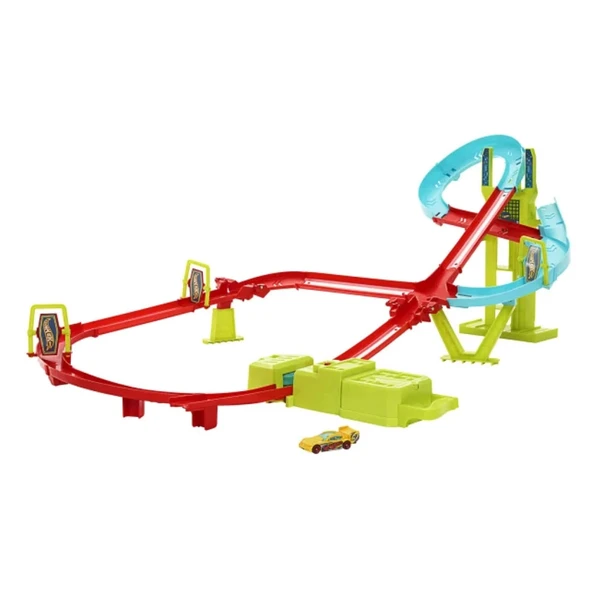 Hot Wheels® Neon Yarışlar Çoklu Yarış Heyecanı Pist Seti HPC07 - 6