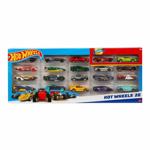 Hot Wheels Yirmili Araba Seti H7045 - Resim 2
