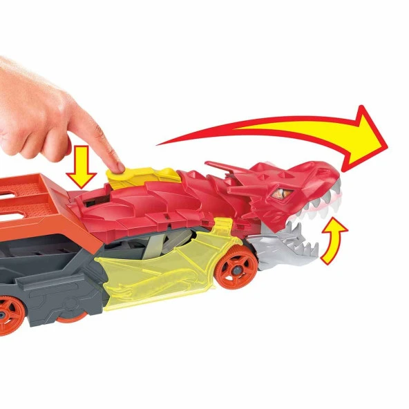Hot Wheels® Fırlatıcı ve Taşıyıcı Ejderha GTK42 - Resim 6