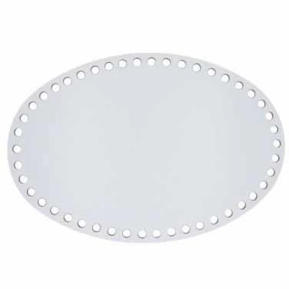 Ahşap Sepet Tabanı Oval Beyaz ( 1 Adet )