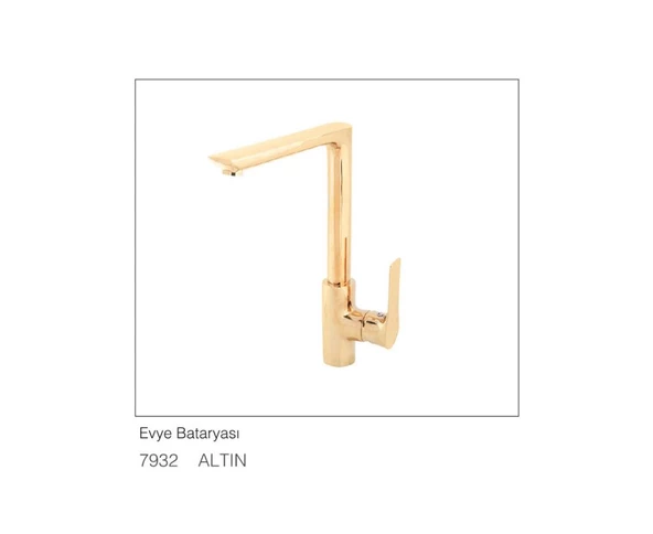 Fym Bagno Trendy Gold Altın Eviye Mutfak Bataryası 7932 - 2