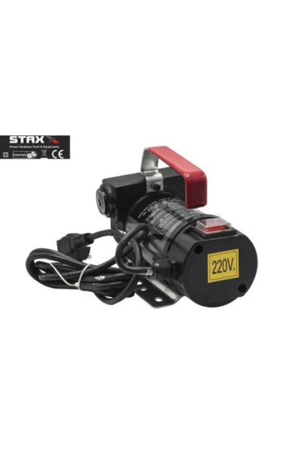 Elektrikli Kendinden Emişli Taşınabilir Yakıt Sıvı Süt Yağ Aktarma Mazot Pompası 220v - 2
