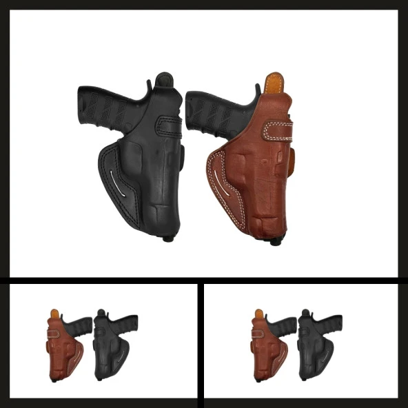 Uyguna-Yakala Smith Wesson 5906 Savage Tek Kanat Kelebek Tabanca Kılıfı-VAK.385