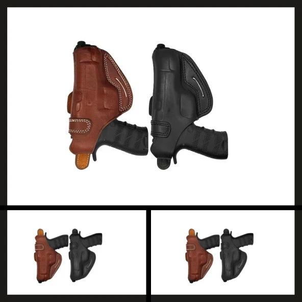 Uyguna-Yakala Smith Wesson 5906 Savage Tek Kanat Kelebek Tabanca Kılıfı-VAK.385 - 2