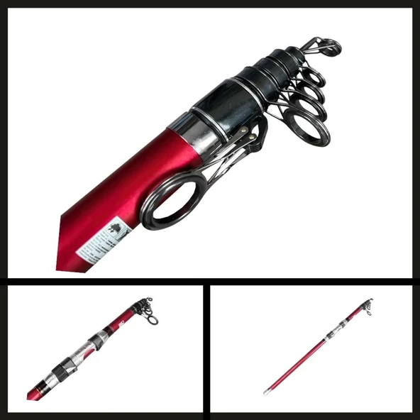 Uyguna-Yakala  100-200 Gr Protackle Redmark 4.20 Mt Teleskopik Karbon Surf Kamış-AMS.048 - 2