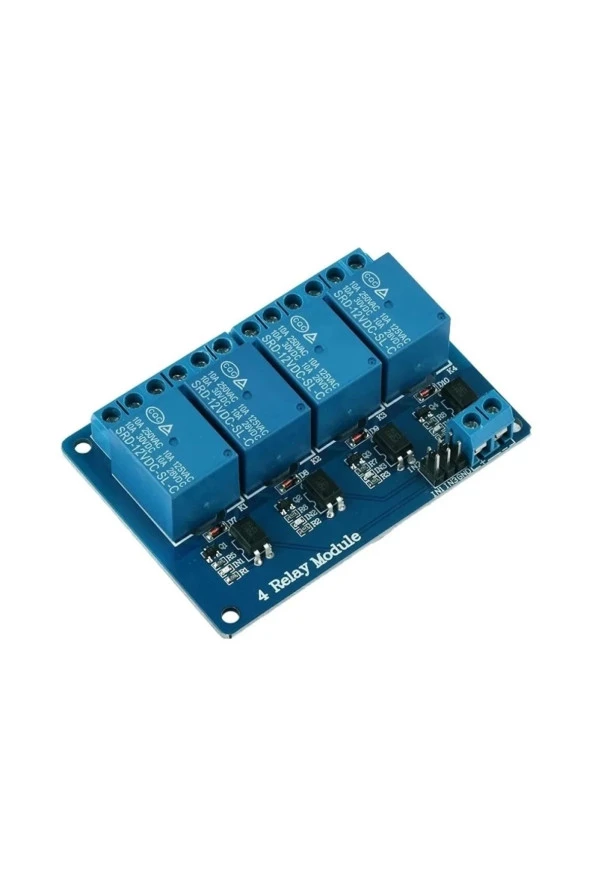 4 Kanal 12V Röle Modül - Ac 250V 10A  ürün görseli