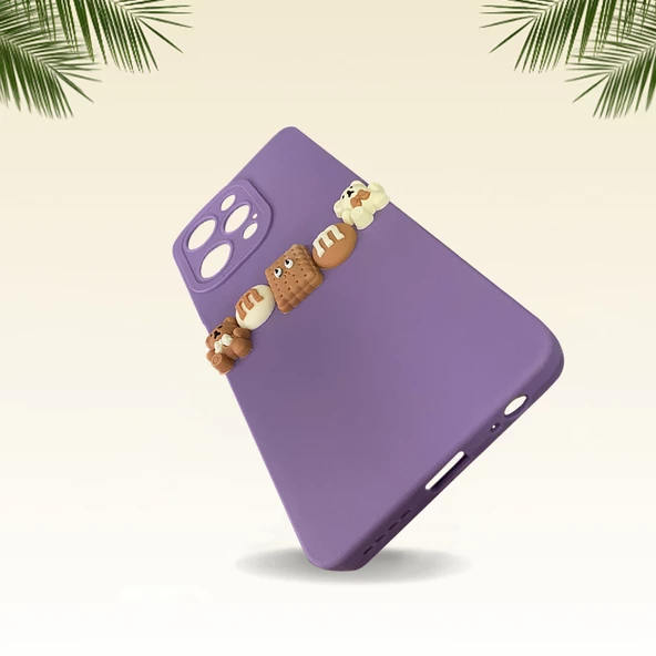 iPhone 14 Pro Max Kılıf 3D M Bear Kamera Korumalı Silikon Kapak - 4