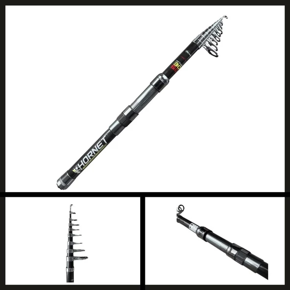 Uyguna-Yakala 30-60 Gr Protackle Hornet 2.70 Mt Tele Spin Kamış-AMS.041