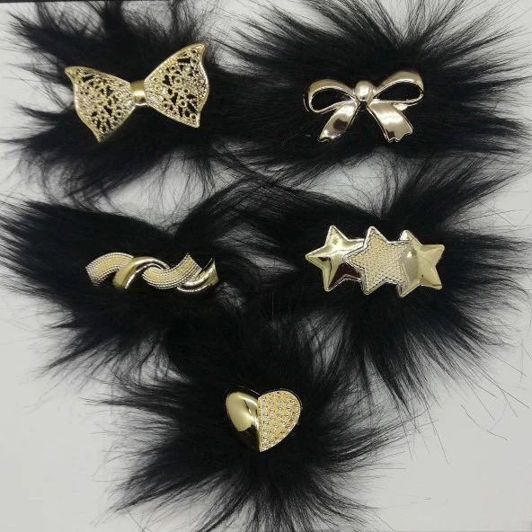 Patik Süsü Siyah Modeller (patik Tokası) Çifti