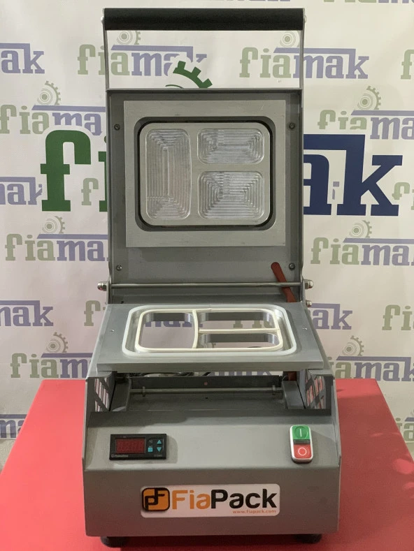 Fiapack Catering Yemek Paketleme Makinesi (3 bölmeli) Tabak Kapatma Makinesi - Kase Kapatma Makinesi - 5