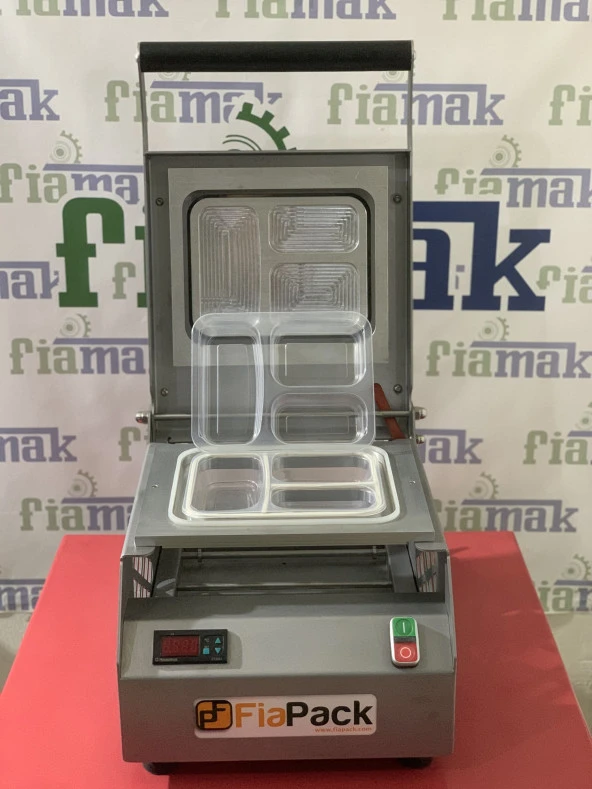 Fiapack Catering Yemek Paketleme Makinesi (3 bölmeli) Tabak Kapatma Makinesi - Kase Kapatma Makinesi - 9