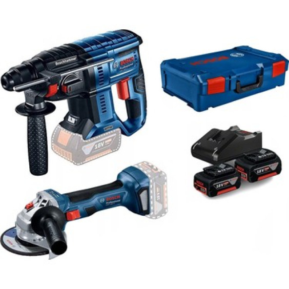 BOSCH GBH180Lİ Kırıcı Delici + GWS180Lİ Şarjlı Taşlama