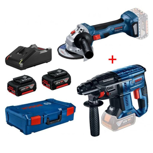 BOSCH GBH180Lİ Kırıcı Delici + GWS180Lİ Şarjlı Taşlama - 2