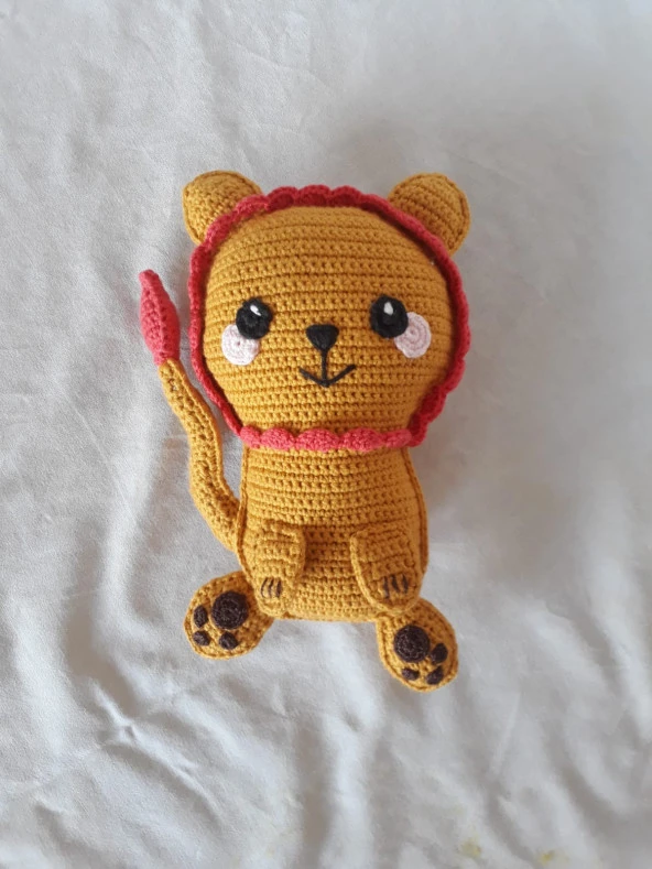 Ragdol Aslan Amigurumi Organik Oyuncak ürün görseli 1