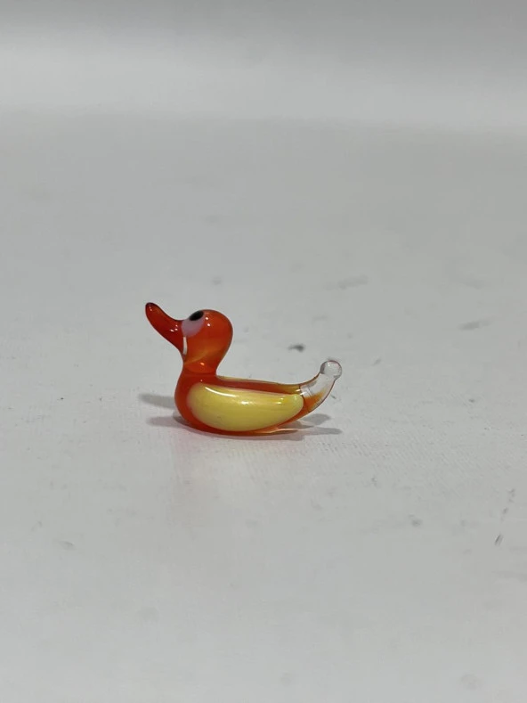 El Yapımı Mini Murano Cam Ördek Biblo A169-05 - Resim 2