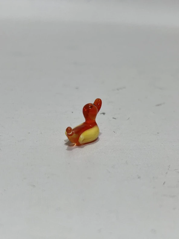 El Yapımı Mini Murano Cam Ördek Biblo A169-05 - Resim 3