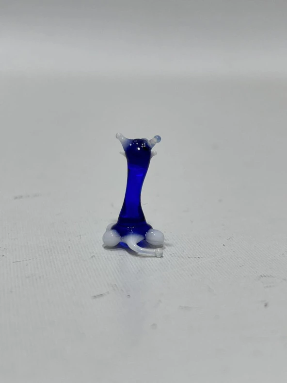 El Yapımı Mini Murano Cam Kedi Biblo A170-02 - Resim 3
