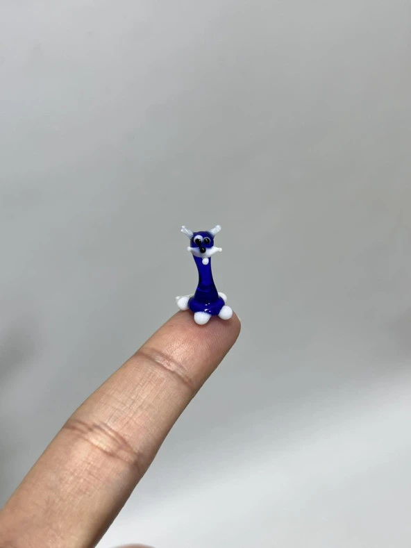 El Yapımı Mini Murano Cam Kedi Biblo A170-02 - Resim 4