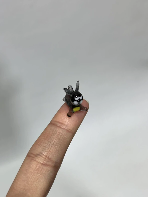 El Yapımı Mini Murano Cam Tavşan Biblo A171-03 - Resim 4