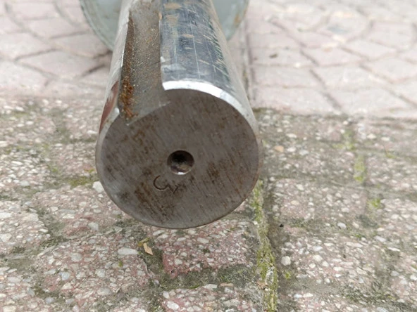 Trihelisel Metal Silindir 230x14cm - Resim 8