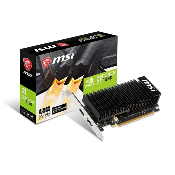 MSI GEFORCE GT 1030 2GHD4 LP OC 2GB GDDR5 64bit NVIDIA Ekran Kartı - 2