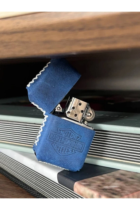El Yapımı Hakiki Deri Zippo Çakmak