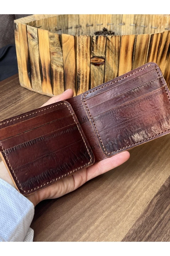 El Yapımı Hakiki Deri Cüzdan - 2