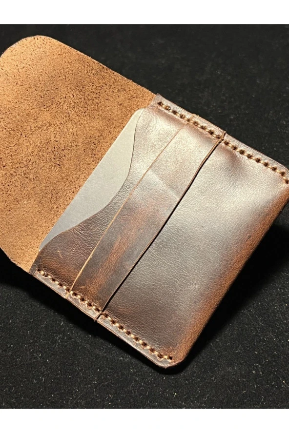 El Yapımı Hakiki Deri Kartlık - 3