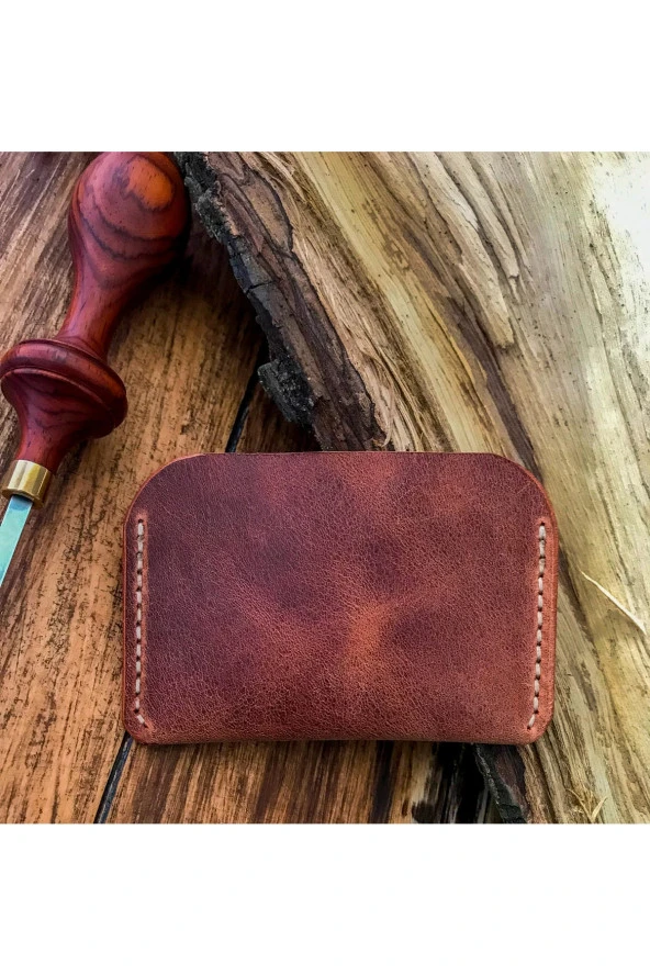 El Yapımı Hakiki Deri Kartlık - 3